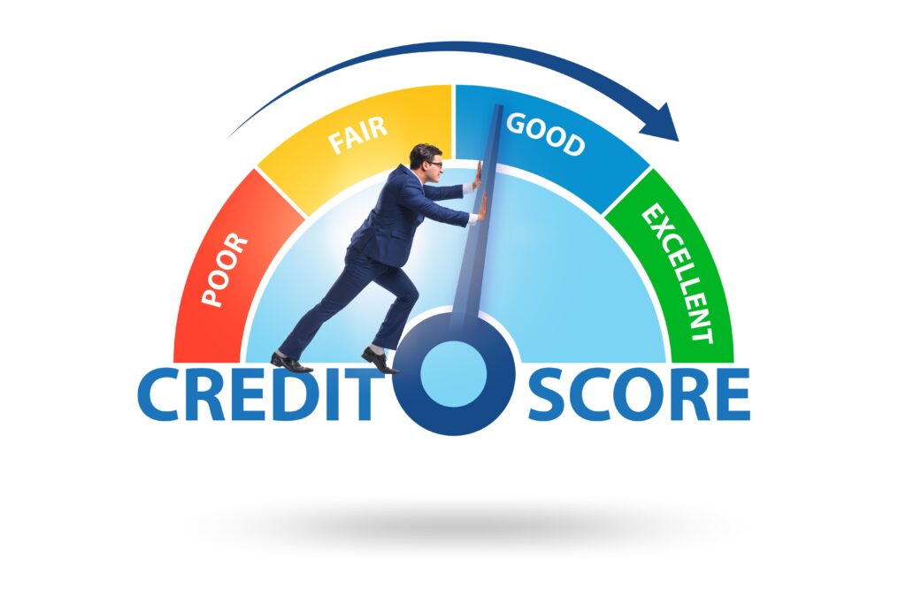 The businessman trying to improve credit score showcasing how long bankruptcy affects credit score