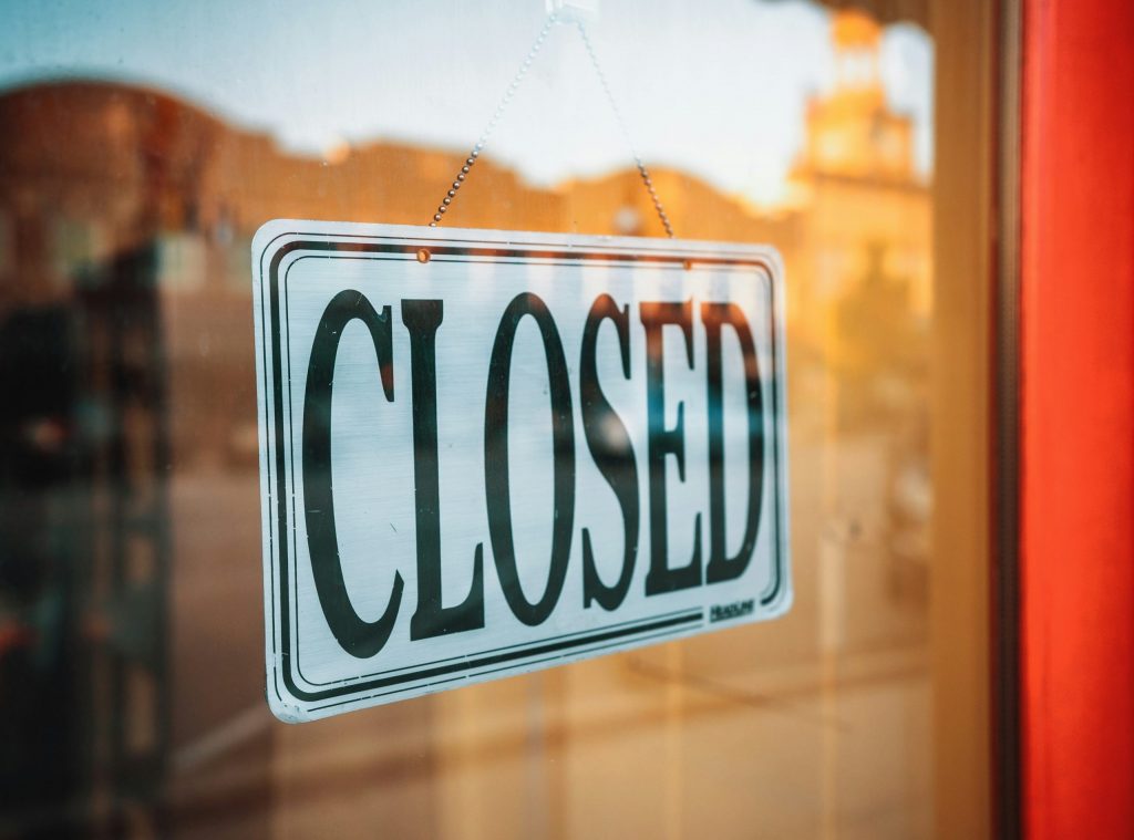 shop closed due to decision - advantages of bankruptcy