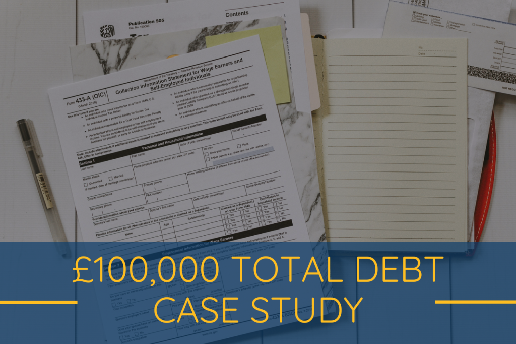 £100,000 debt for self employed bankruptcy case study